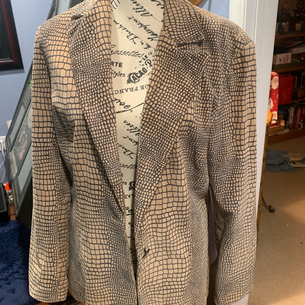 Cache leather blazer (suede) size 10